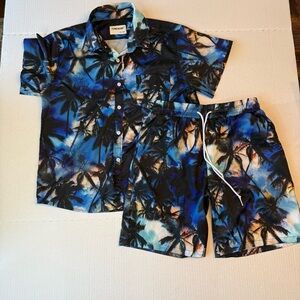 Hawaiian Kids Set - Blue